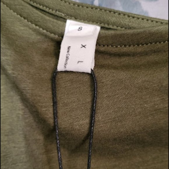 EXLURA Women's Green NWT One Shoulder Bodycon Midi Dress Size Small 🐈 - Picture 5 of 12